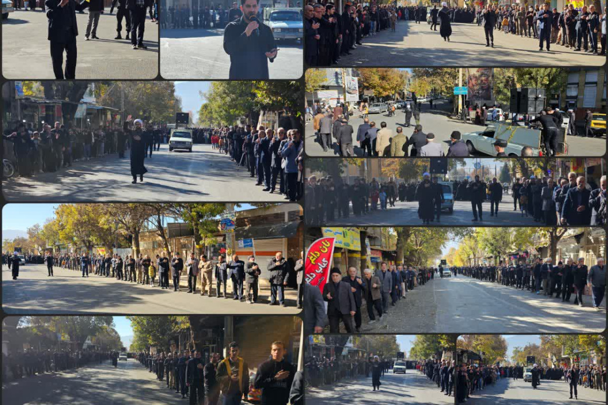 دسته عزاداری عزاداران حضرت زهرا سلام الله علیها با حضور پرشور مردم عزیز شهرستان سنقروکلیایی