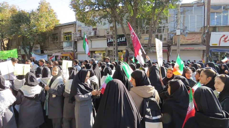 قیام ملت فهیم کرمانشاه در روز 13 آبان علیه استبداد و زورگویی غرب