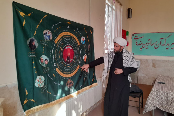 برگزاری برنامه پرده خوانی  به مناسبت  فرارسیدن  ایام فاطمیه در شهرستان صحنه