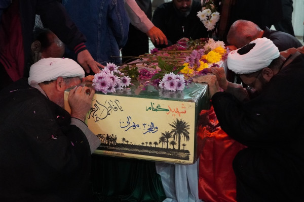 آیین استقبال از شهید خوشنام مکتب آقا روح الله