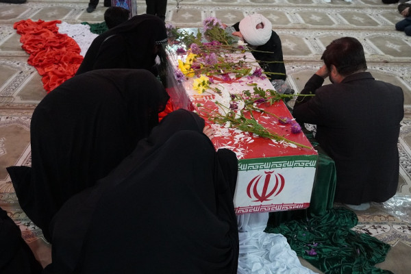 آیین استقبال از شهید خوشنام مکتب آقا روح الله