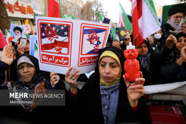 خیزش زنجانی ها در محکومیت اقدامات اغتشاشگران