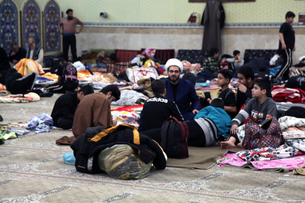 حجت‌الاسلام‌و‌المسلمین غفوری، نماینده ولی‌فقیه در استان و امام‌جمعه کرمانشاه در جمع معتکفین