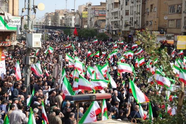 تجمع مردم اهواز در سوگ رهبر انقلاب