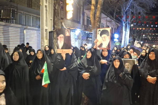 شب حماسه حضور مردم شهرستان صحنه در میدان شهید مطهری