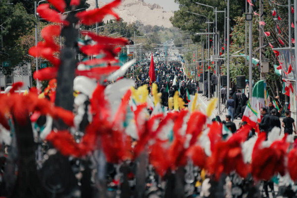 عزاداری هیاتها در عزای رهبر شهیدمان