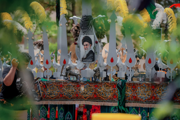 عزاداری هیاتها در عزای رهبر شهیدمان