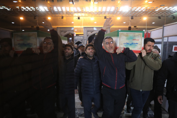 مراسم تشییع و تدفین شهید محمدعلی سعادت