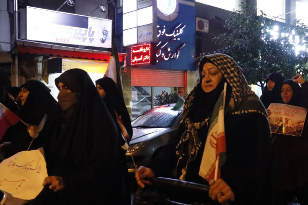 دسته حماسی مادر و فرزندی در رشت برگزار شد