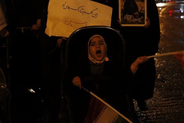 دسته حماسی مادر و فرزندی در رشت برگزار شد